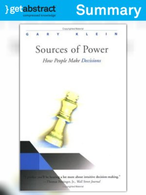 cover image of Sources of Power (Summary)